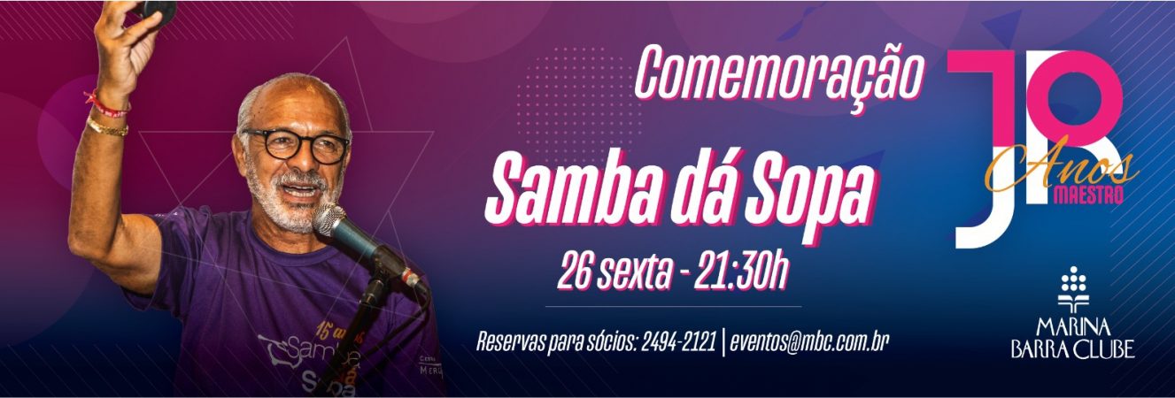 SAMBA DÁ SOPA - JULHO 2024 site destaque