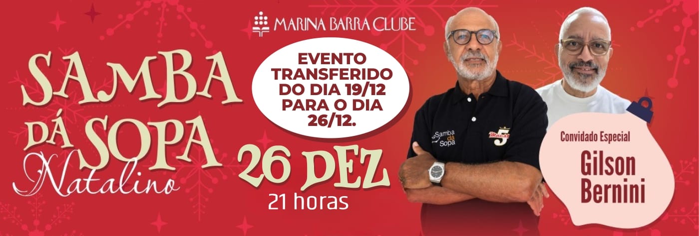 SAMBA DÁ SOPA 2025 - DEZEMBRO NOVA DATA 26_12 site destaque